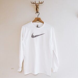 CUSTOM ANIMAL Print White or Black Long Sleeve Top Any Size Unisex Kid's NWOT